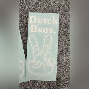 Dutch Bros Peace Sign Sticker